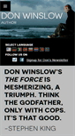 Mobile Screenshot of don-winslow.com